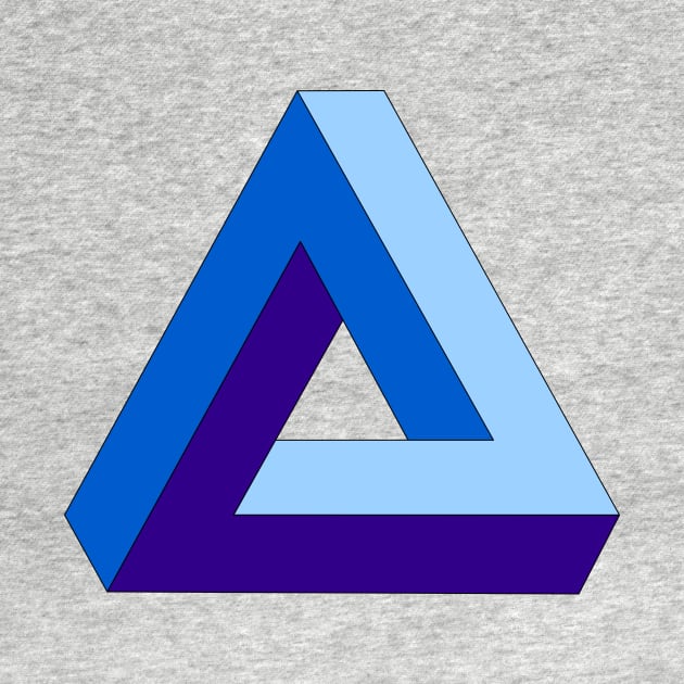 blue penrose triangle by whomeverwiz